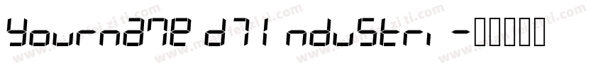 Yourname D7 Industri字体转换